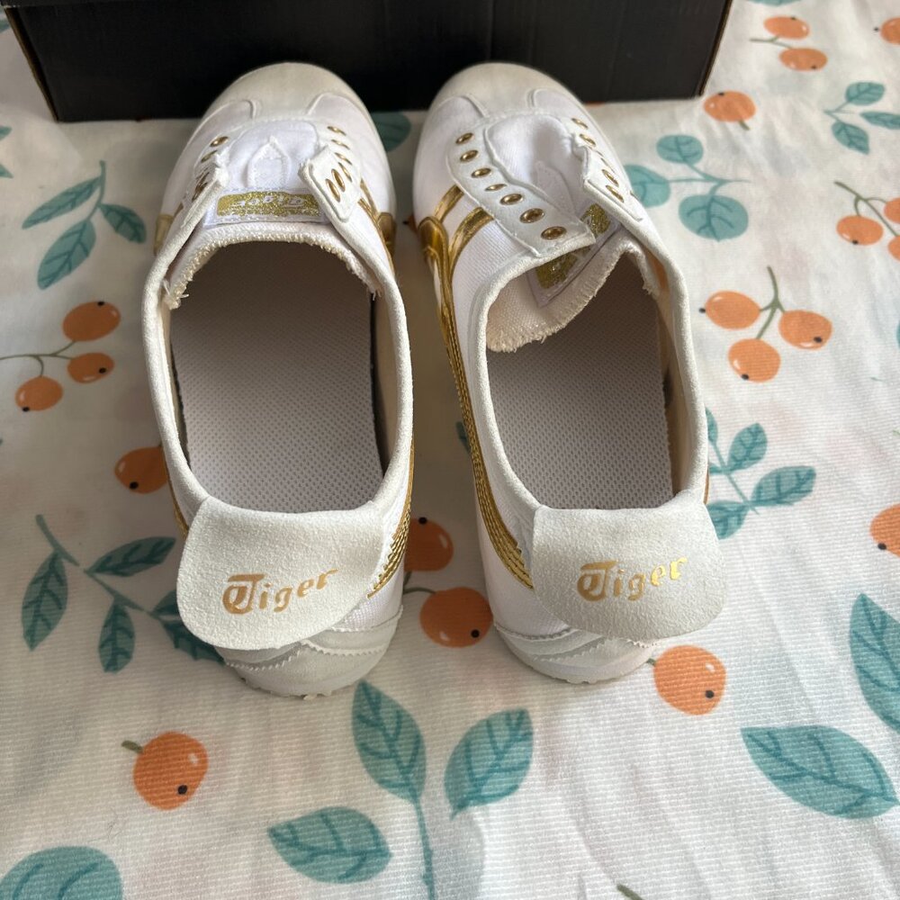 Onitsuka Tiger Mexico 66 Slip-Onwhite Pure Gold - Picture 6 of 7